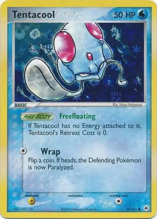 EX Hidden Legends Tentacool #77/101 reverse holo